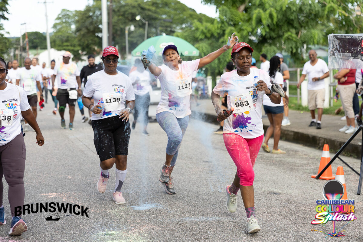 Celebrating at the Colour Dash