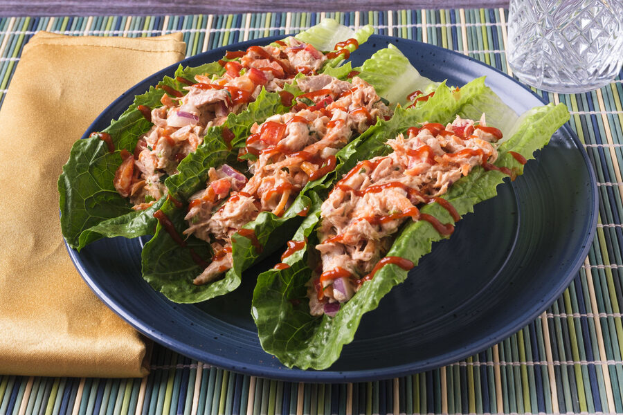 Vietnamese-Inspired Tuna Lettuce Wraps